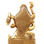 Brass Superfine Goddess Kali with Four Arms Small Idol - 3" Height | Intricately Crafted | Divine Protection | Fierce Compassion | Sacred Touch for Home or Office